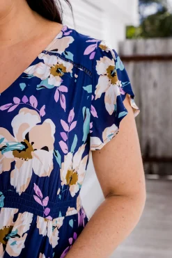 Proud Poppy Clothing Milly Navy Floral Maxi Dress Fashion