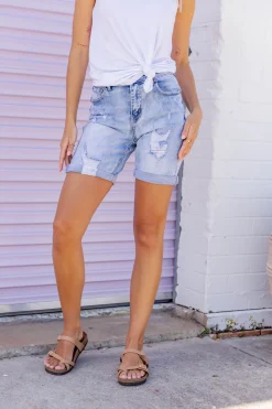 Proud Poppy Clothing Molly Denim Shorts Clearance