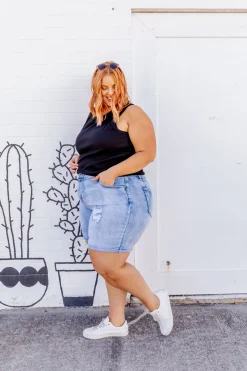 Proud Poppy Clothing Molly Denim Shorts Clearance