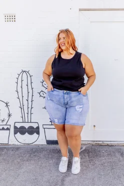 Proud Poppy Clothing Molly Denim Shorts Clearance