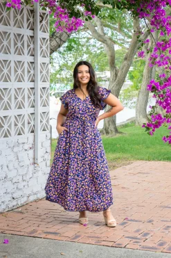 Proud Poppy Clothing Naomi Maxi Dress in Purple Leopard PurpleLeopard Hot