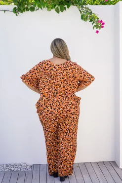 Proud Poppy Clothing Natalie Frill Top in Brown Fleck BrownFleck Clearance