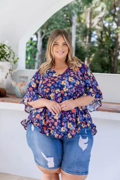 Proud Poppy Clothing Natalie Top in Posie Online
