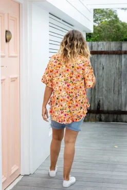 Proud Poppy Clothing Natalie Top in Sunshine Floral SunshineFloral Fashion