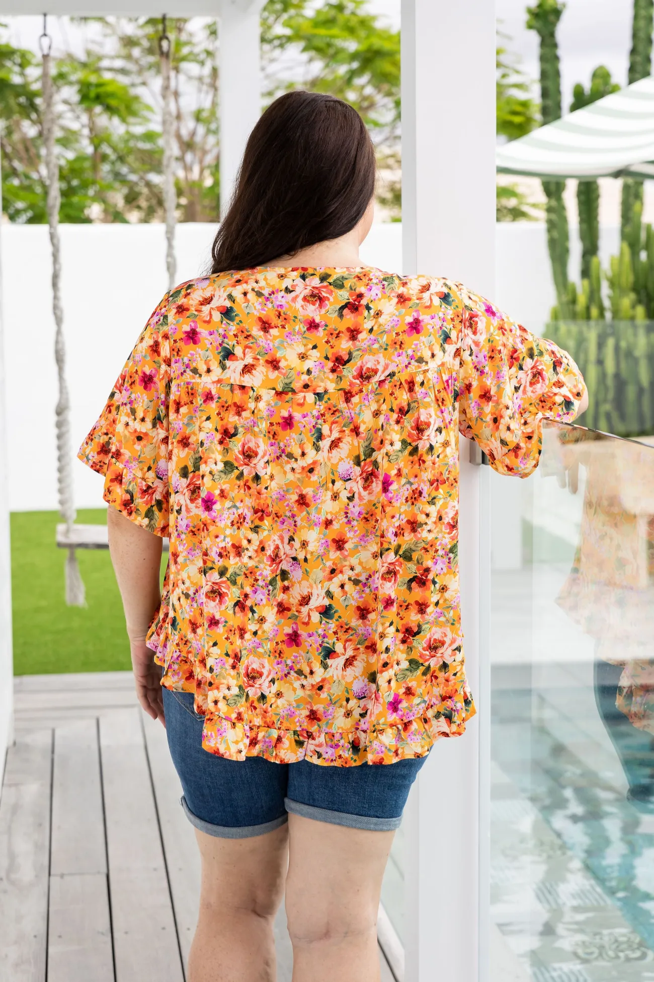 Proud Poppy Clothing Natalie Top in Sunshine Floral SunshineFloral Fashion