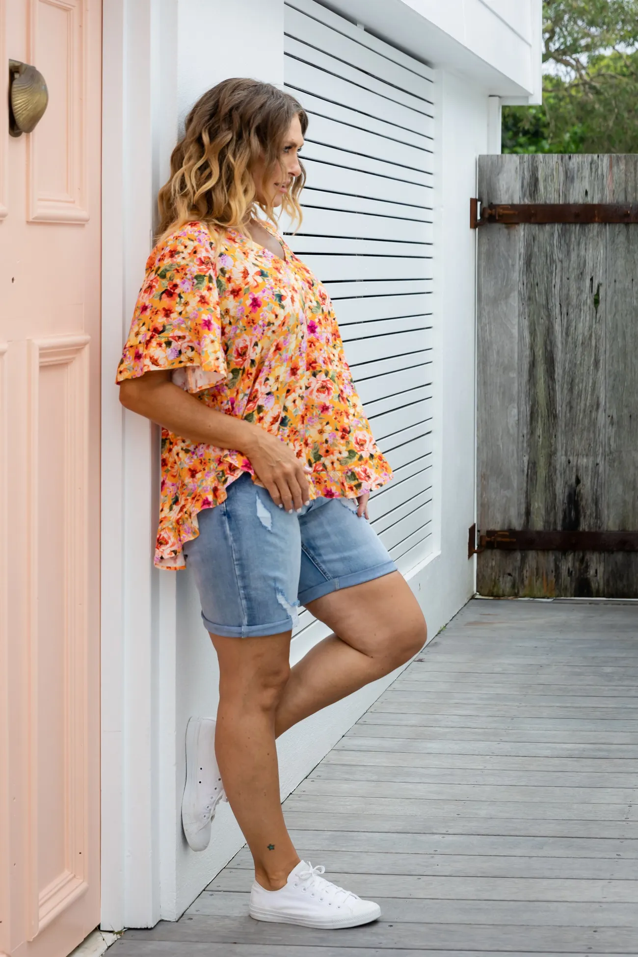 Proud Poppy Clothing Natalie Top in Sunshine Floral SunshineFloral Fashion