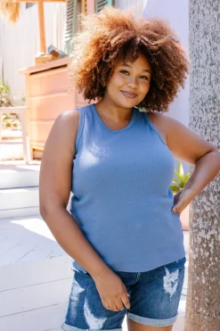 Proud Poppy Clothing NEW Kira Tank in Blue Fashion