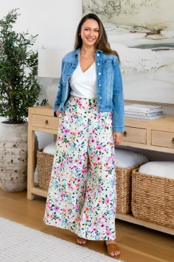 Proud Poppy Clothing Noah Full Length Pants in Rose Fleur RoseFleur New
