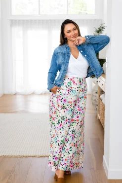Proud Poppy Clothing Noah Full Length Pants in Rose Fleur RoseFleur New