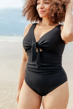 Proud Poppy Clothing Noosa Tie One Piece in Black Fashion
