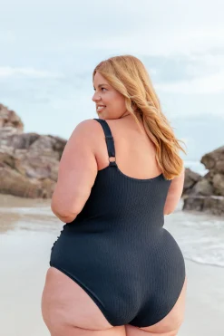 Proud Poppy Clothing Noosa Tie One Piece in Black Fashion