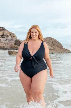 Proud Poppy Clothing Noosa Tie One Piece in Black Fashion
