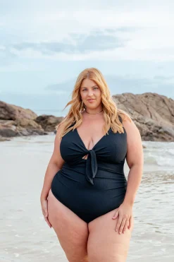 Proud Poppy Clothing Noosa Tie One Piece in Black Fashion