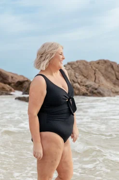 Proud Poppy Clothing Noosa Tie One Piece in Black Fashion