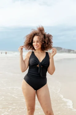 Proud Poppy Clothing Noosa Tie One Piece in Black Fashion