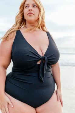 Proud Poppy Clothing Noosa Tie One Piece in Black Fashion