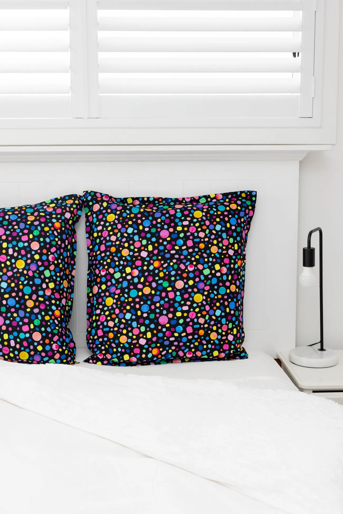 Proud Poppy Clothing One Sleep Bright Black Pebble Euro Pillowcase by Kasey Rainbow Online