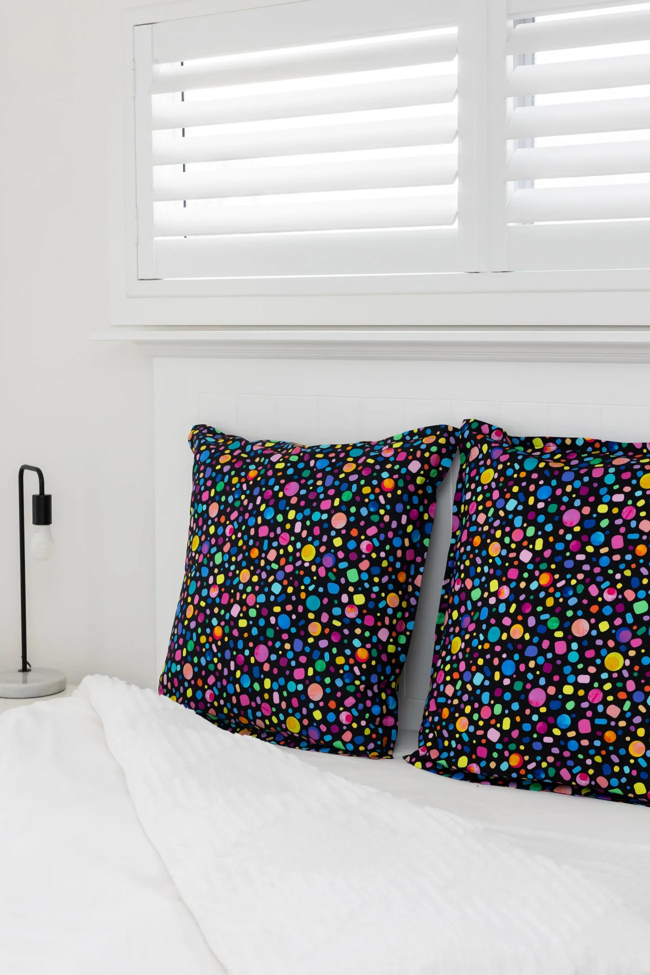 Proud Poppy Clothing One Sleep Bright Black Pebble Euro Pillowcase by Kasey Rainbow Online