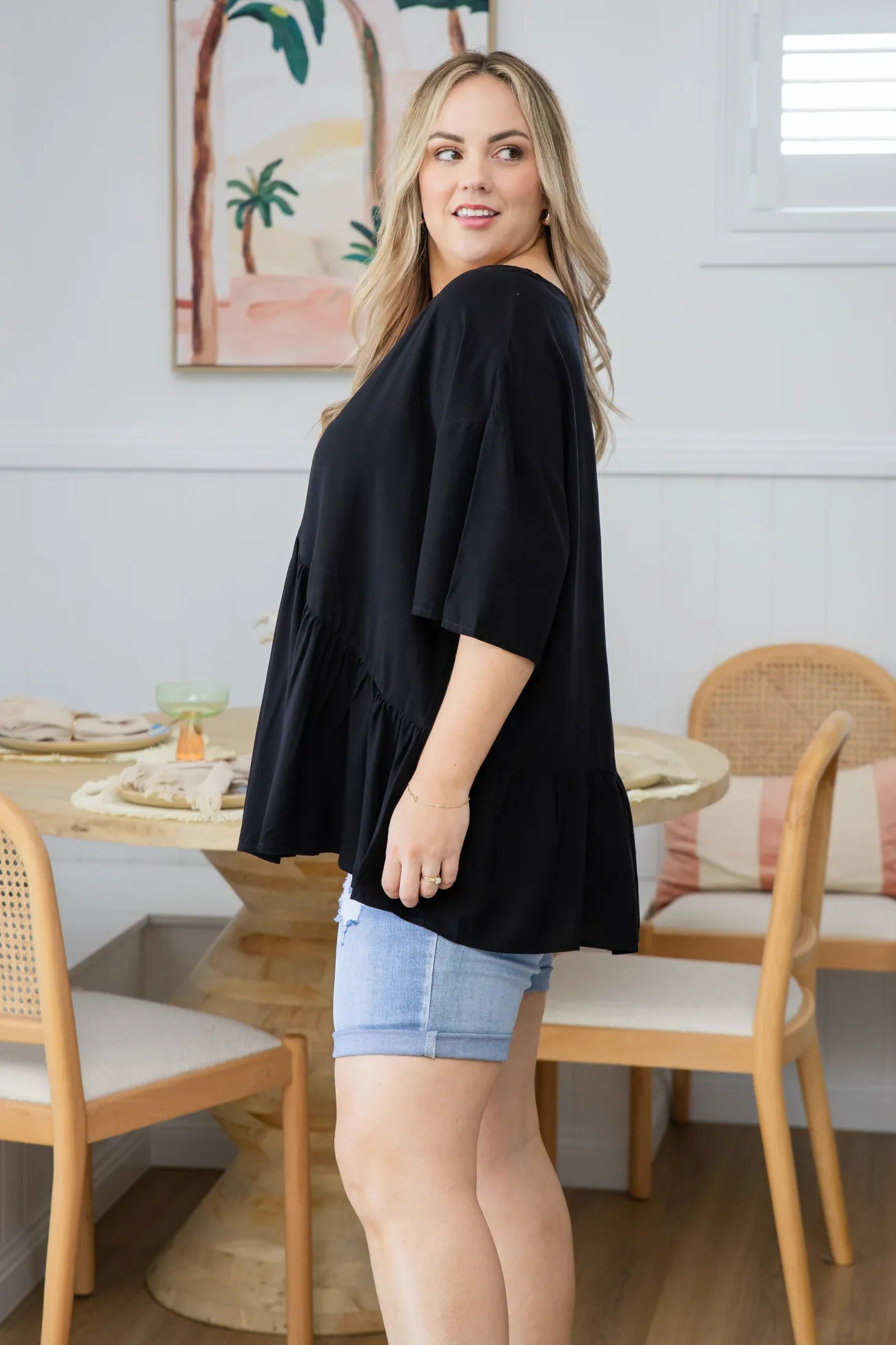 Proud Poppy Clothing Peak Top in Black Clearance