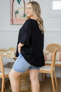 Proud Poppy Clothing Peak Top in Black Clearance