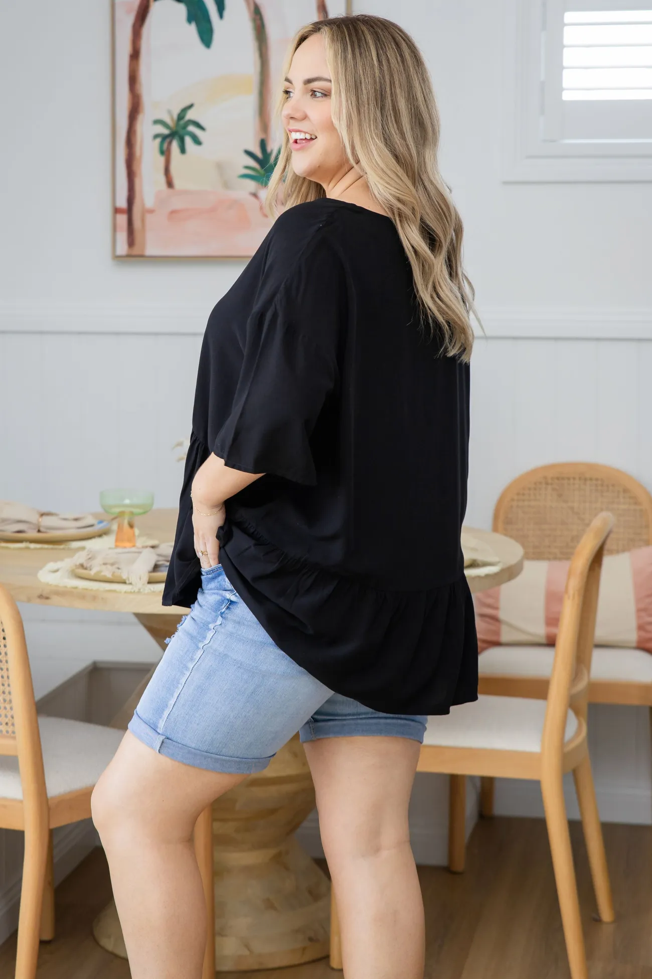 Proud Poppy Clothing Peak Top in Black Clearance