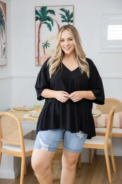 Proud Poppy Clothing Peak Top in Black Clearance