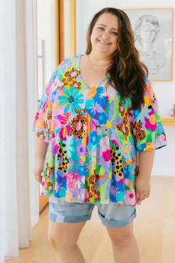 Proud Poppy Clothing Peak Top in Floral Fancy by Kasey Rainbow Clearance