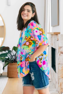 Proud Poppy Clothing Peak Top in Floral Fancy by Kasey Rainbow Clearance