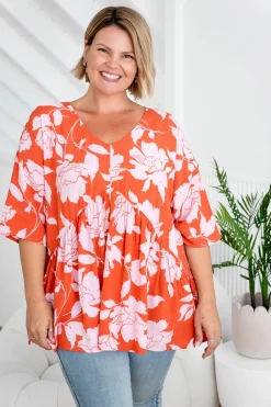 Proud Poppy Clothing Peak Top in Flores Clearance