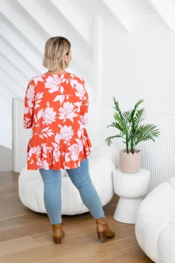 Proud Poppy Clothing Peak Top in Flores Clearance