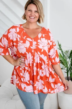 Proud Poppy Clothing Peak Top in Flores Clearance