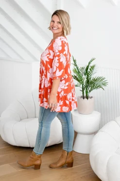 Proud Poppy Clothing Peak Top in Flores Clearance