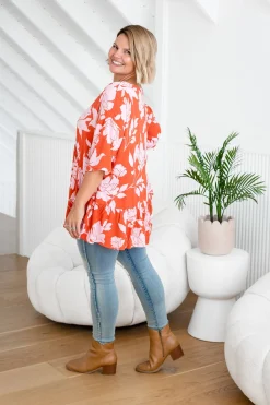 Proud Poppy Clothing Peak Top in Flores Clearance
