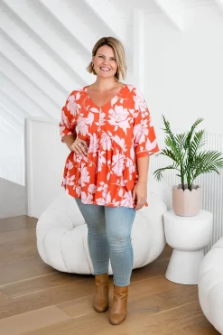 Proud Poppy Clothing Peak Top in Flores Clearance