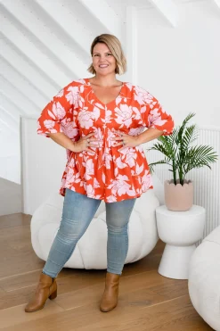 Proud Poppy Clothing Peak Top in Flores Clearance