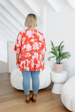 Proud Poppy Clothing Peak Top in Flores Clearance