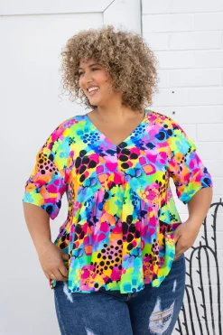 Proud Poppy Clothing Peak Top in Messy Mind by Kasey Rainbow Fashion