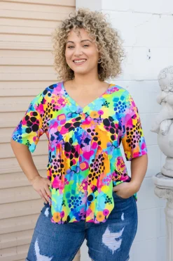 Proud Poppy Clothing Peak Top in Messy Mind by Kasey Rainbow Fashion