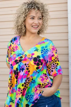 Proud Poppy Clothing Peak Top in Messy Mind by Kasey Rainbow Fashion