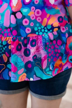 Proud Poppy Clothing Peak Top in Midnight Safari by Kasey Rainbow Hot