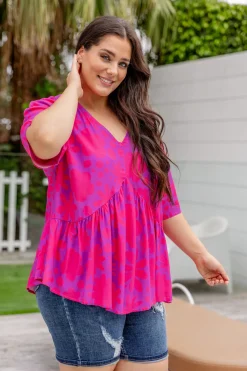 Proud Poppy Clothing Peak Top in Summer Floral by Kasey Rainbow Best