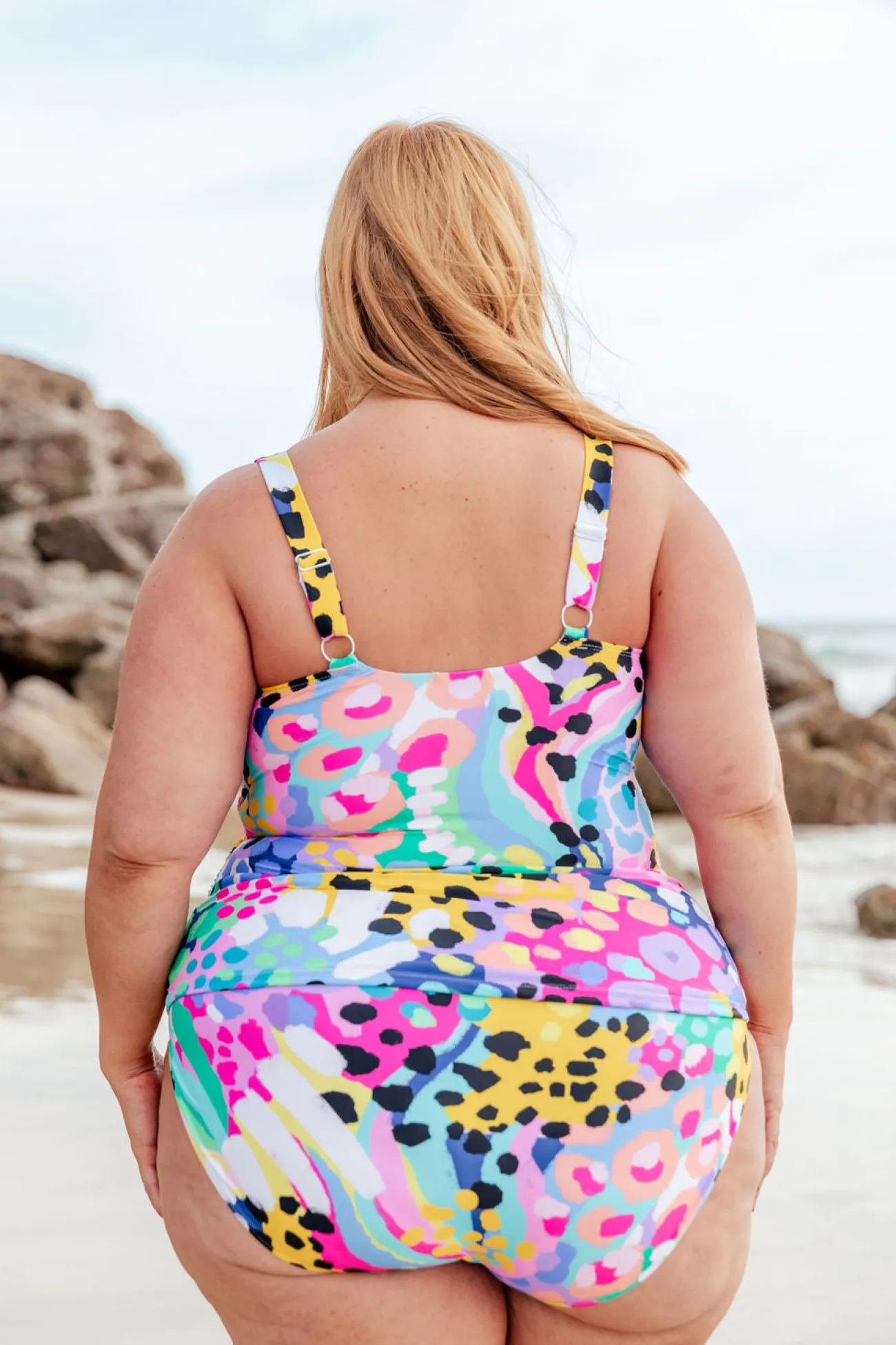 Proud Poppy Clothing Pearl Bikini Pants in Kasey Swim by Kasey Rainbow Clearance