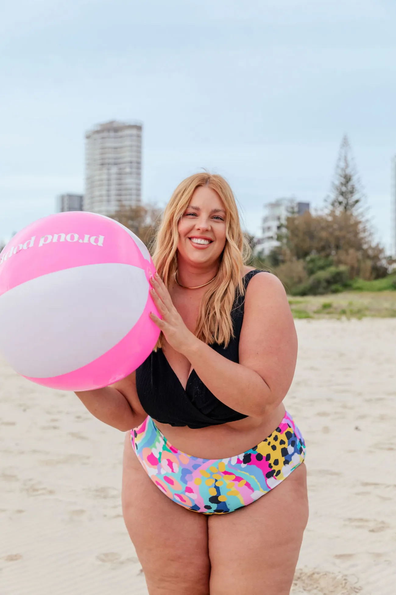 Proud Poppy Clothing Pearl Bikini Pants in Kasey Swim by Kasey Rainbow Clearance