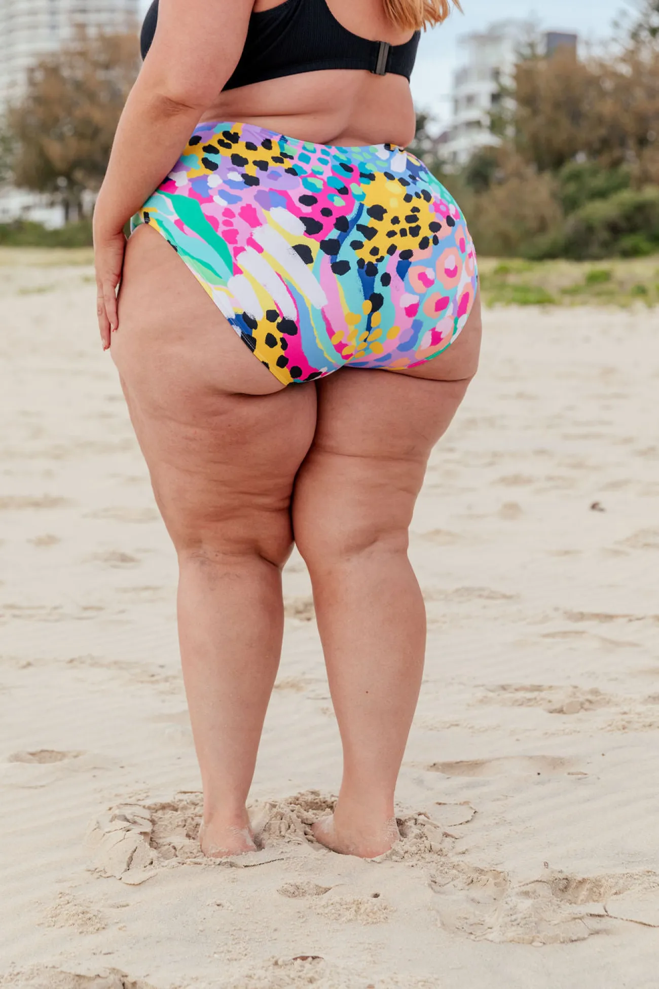 Proud Poppy Clothing Pearl Bikini Pants in Kasey Swim by Kasey Rainbow Clearance