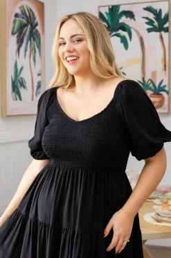Proud Poppy Clothing Peri Midi Dress in Black Fashion