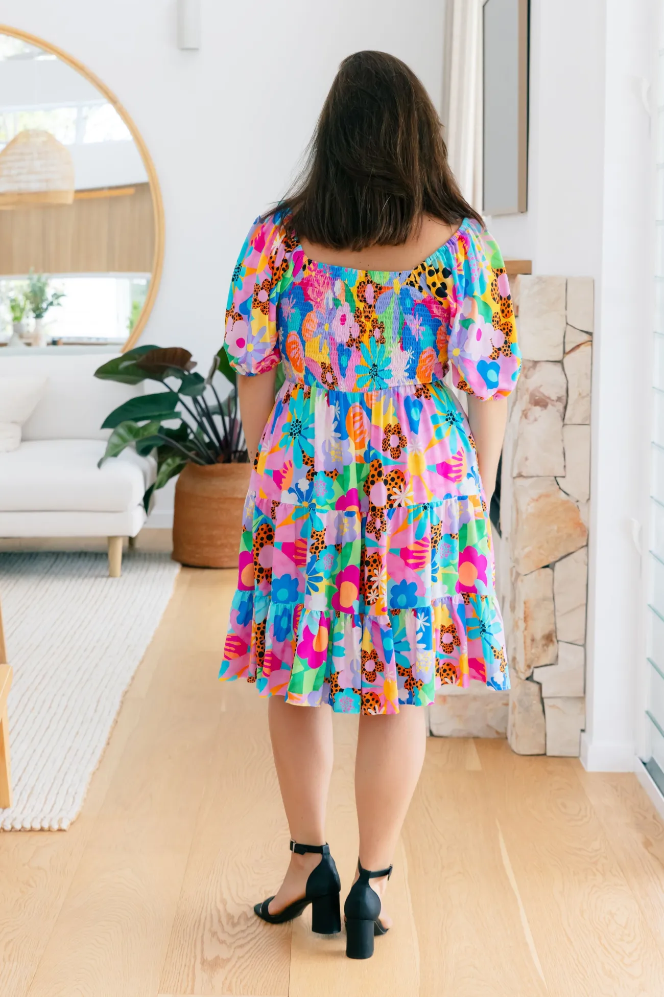 Proud Poppy Clothing Peri Party Dress in Floral Fancy by Kasey Rainbow Outlet