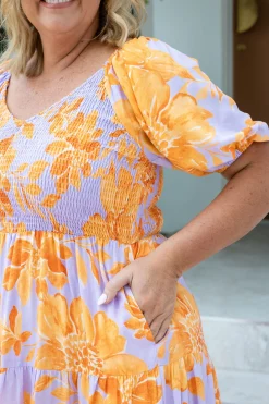 Proud Poppy Clothing Peri Party Dress in Honey Bloom HoneyBloom Sale