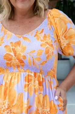 Proud Poppy Clothing Peri Party Dress in Honey Bloom HoneyBloom Sale