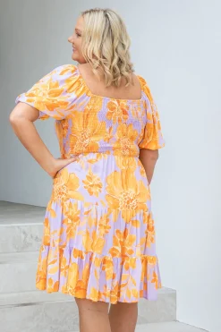 Proud Poppy Clothing Peri Party Dress in Honey Bloom HoneyBloom Sale