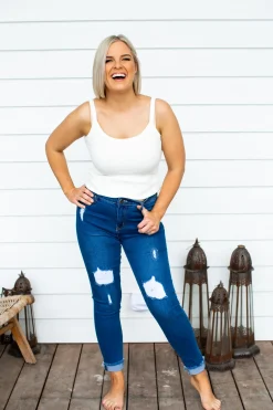 Proud Poppy Clothing Peta Jeans in Dark Blue DarkBlue Discount